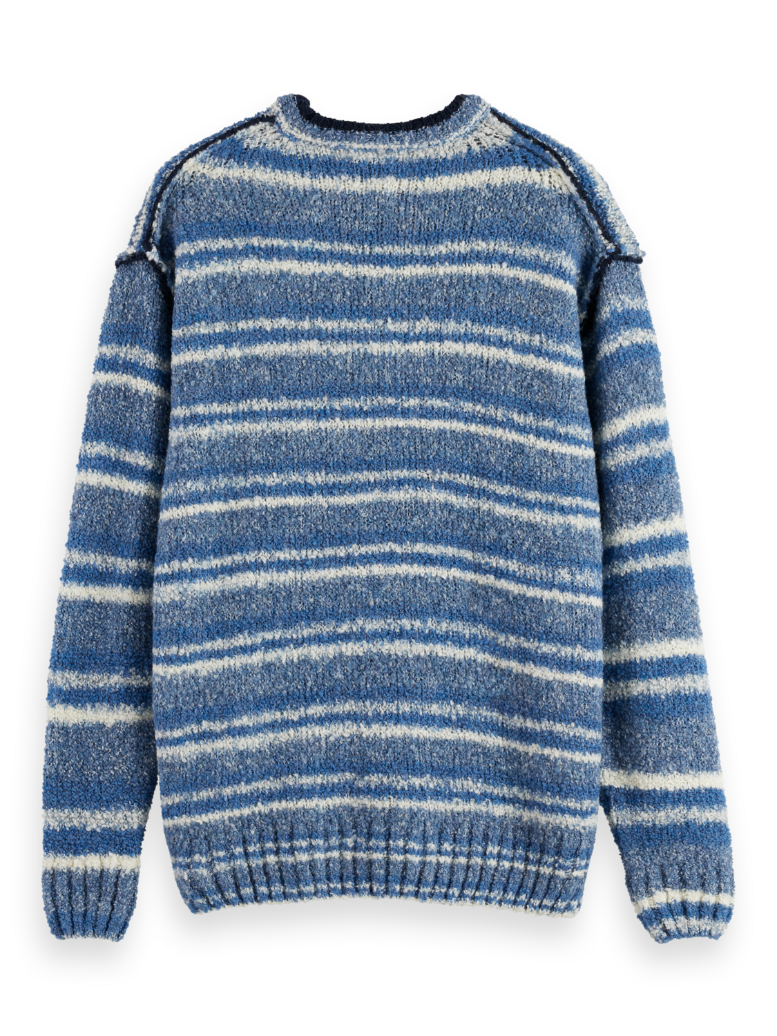 Drop Shoulder Boucle Sweater