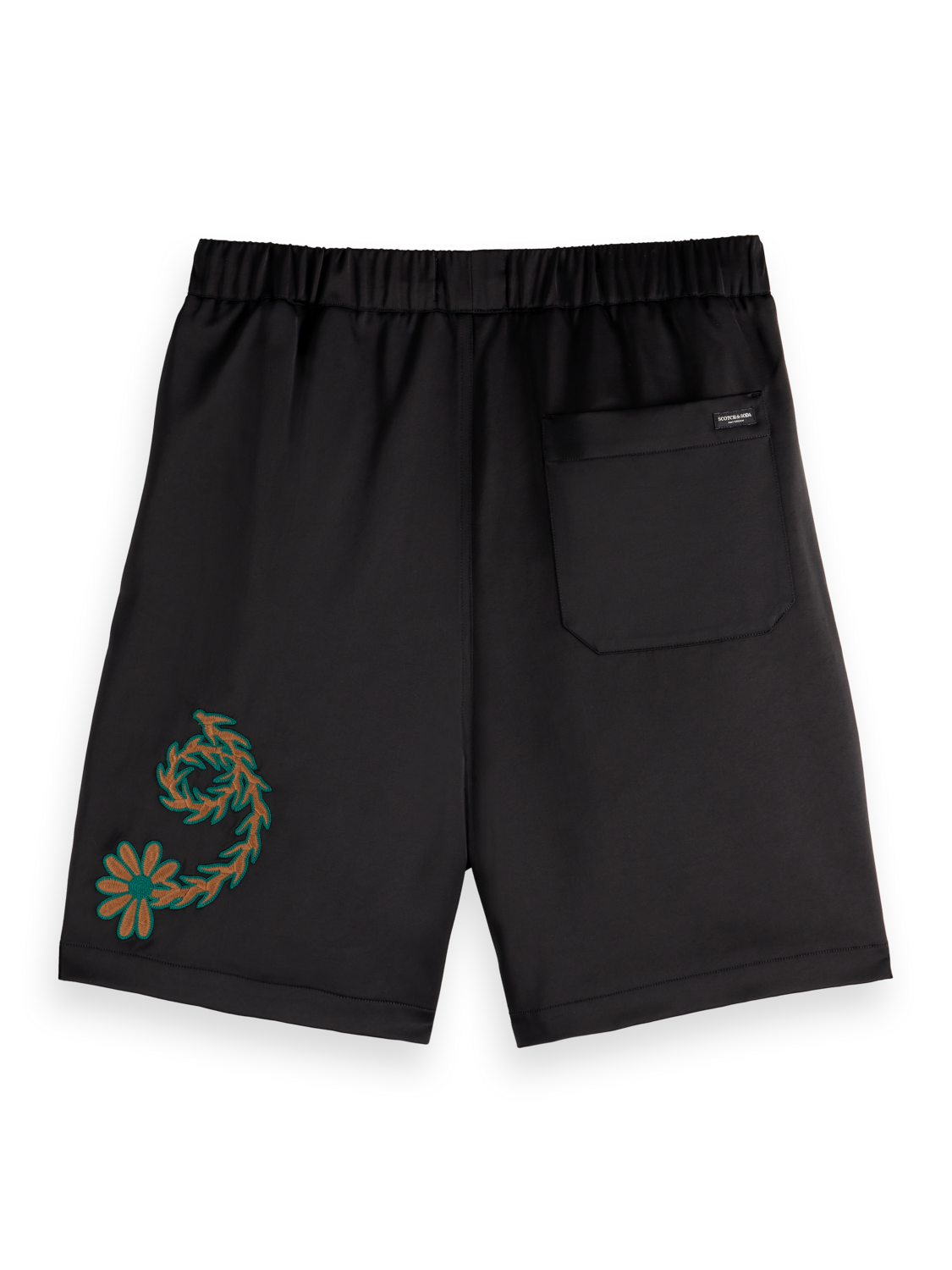 Scotch & Soda x Joe Jonas Embroidered Sateen Bermuda Short