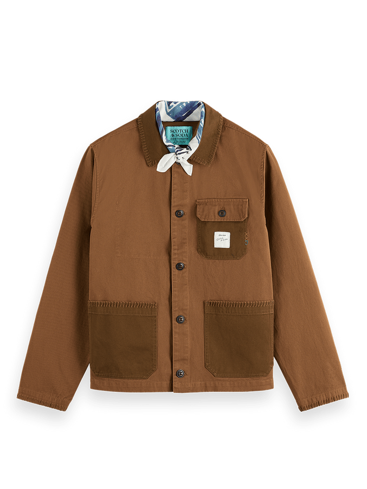 Scotch & Soda x Joe Jonas Twill Worker Chore Jacket