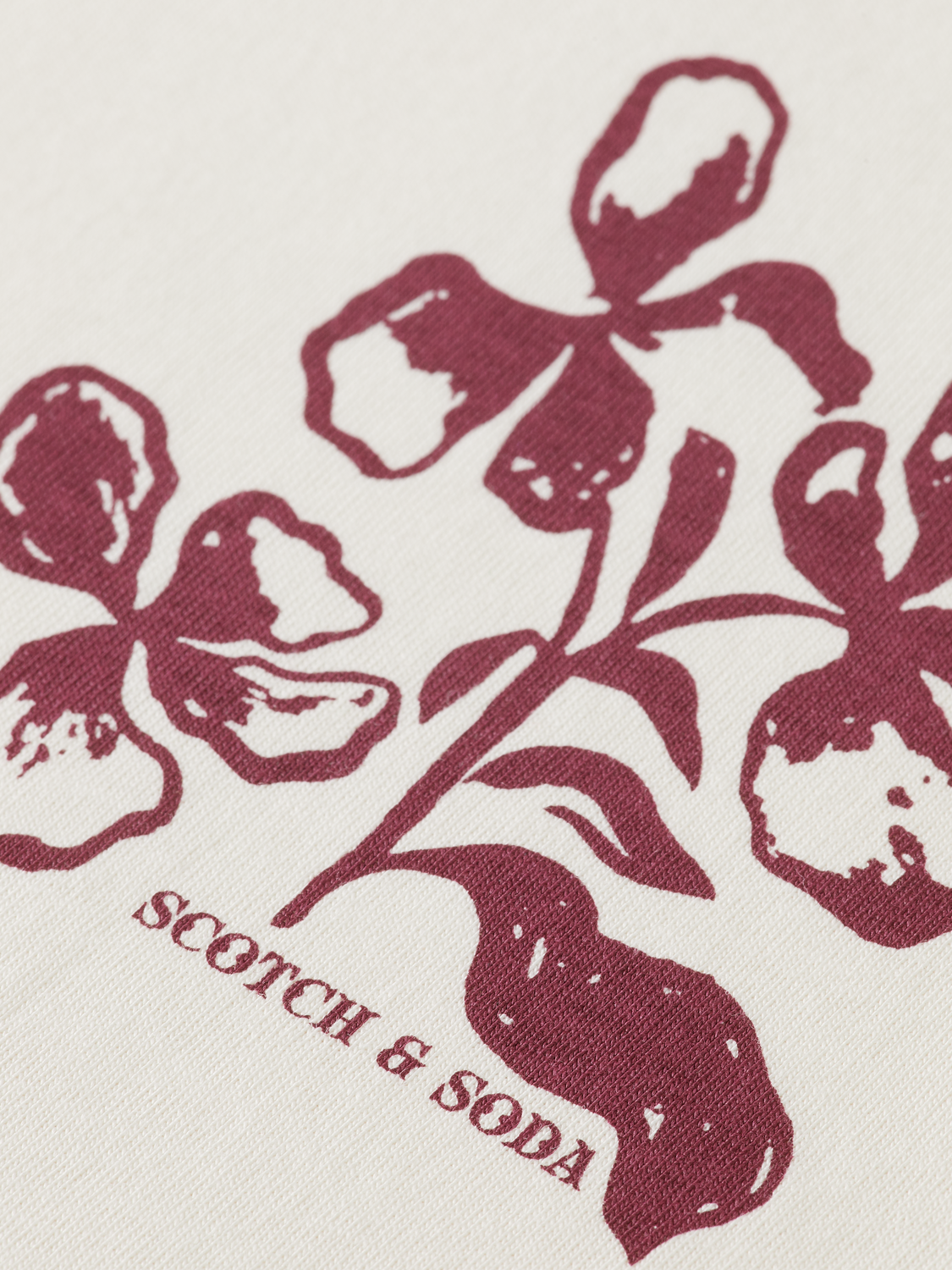 Floral Artwork Regular Fit T-Shirt