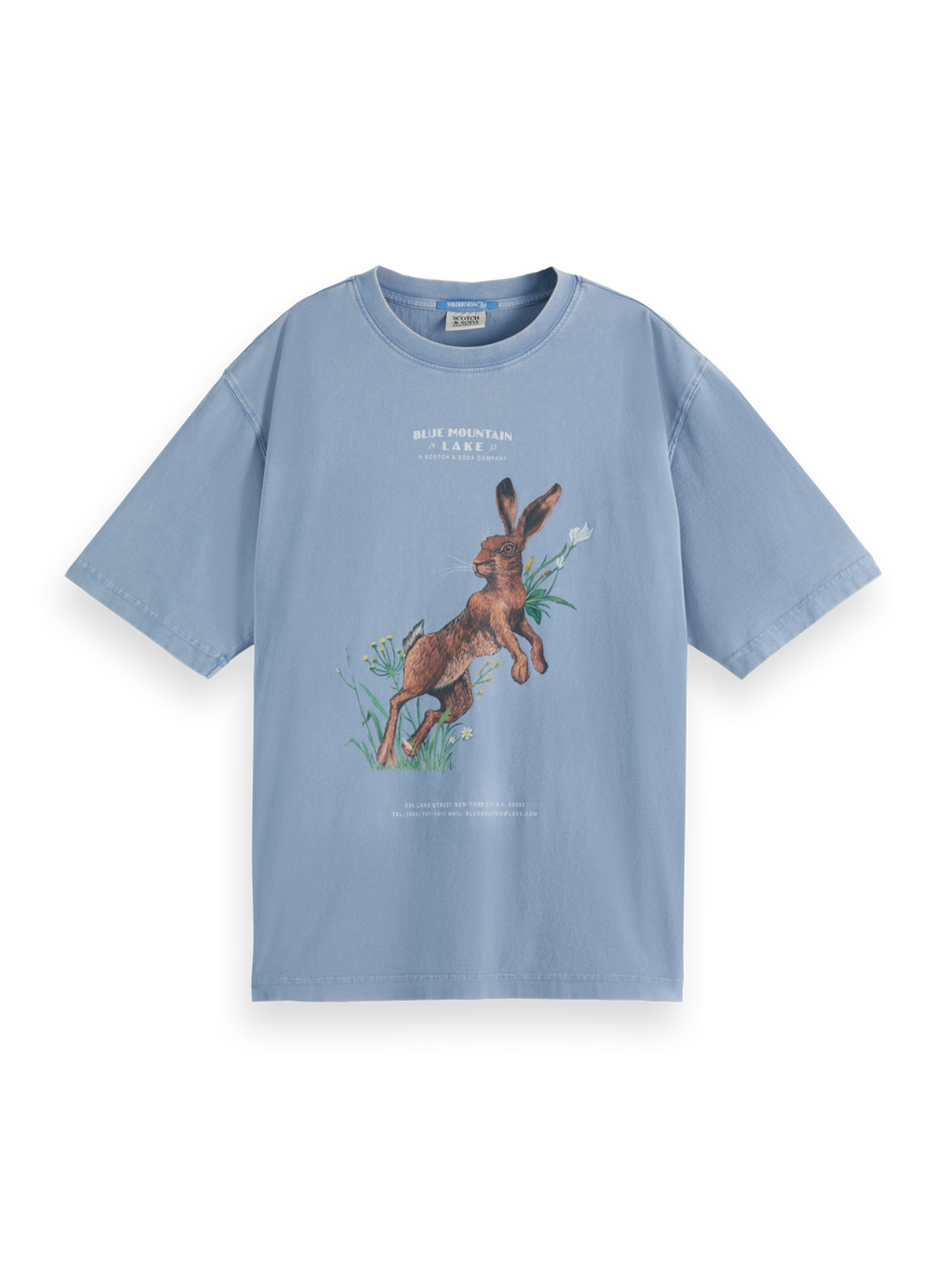 Bunny Washed Artwork Loose Fit T-Shirt