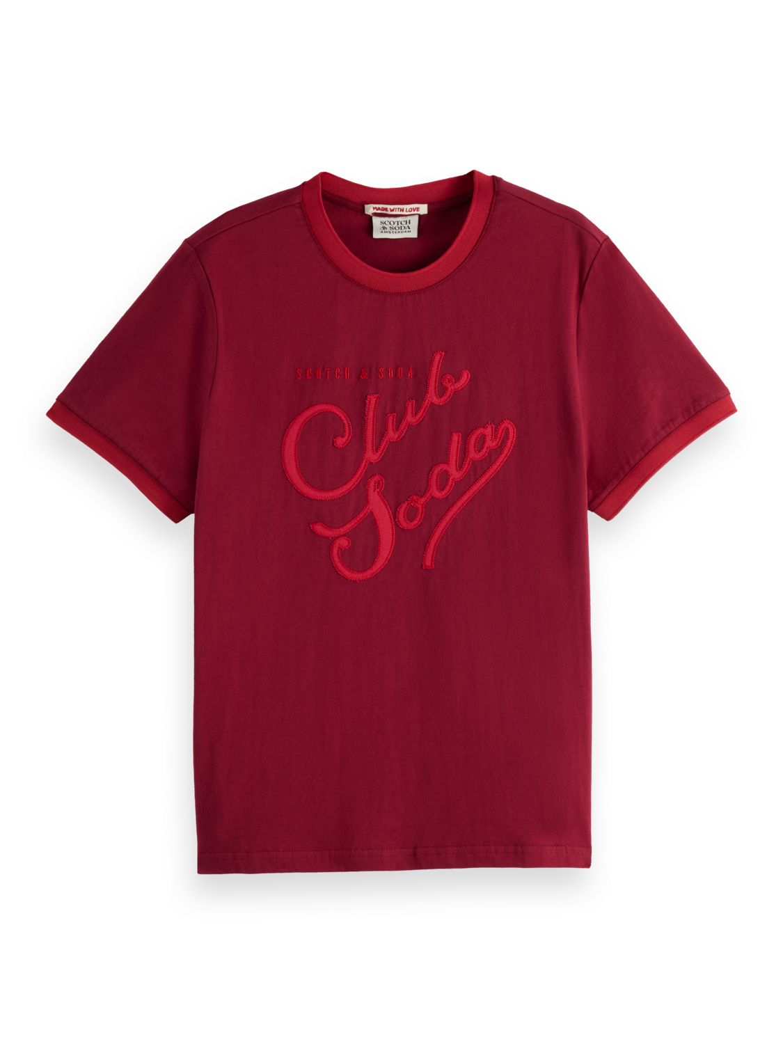 Club Soda Applique Artwork Regular Fit T-Shirt