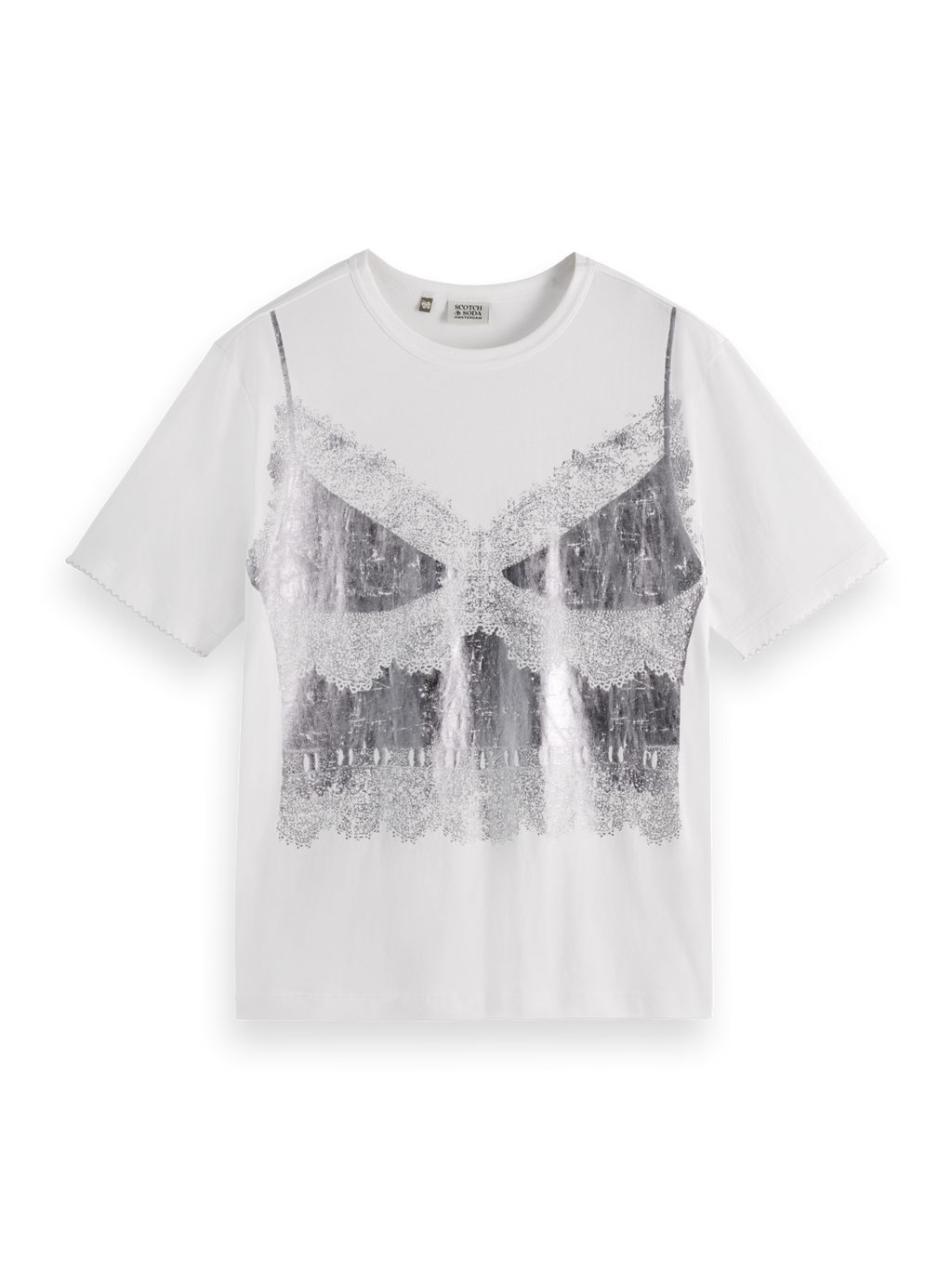 Foil Print Loose Fit T-Shirt