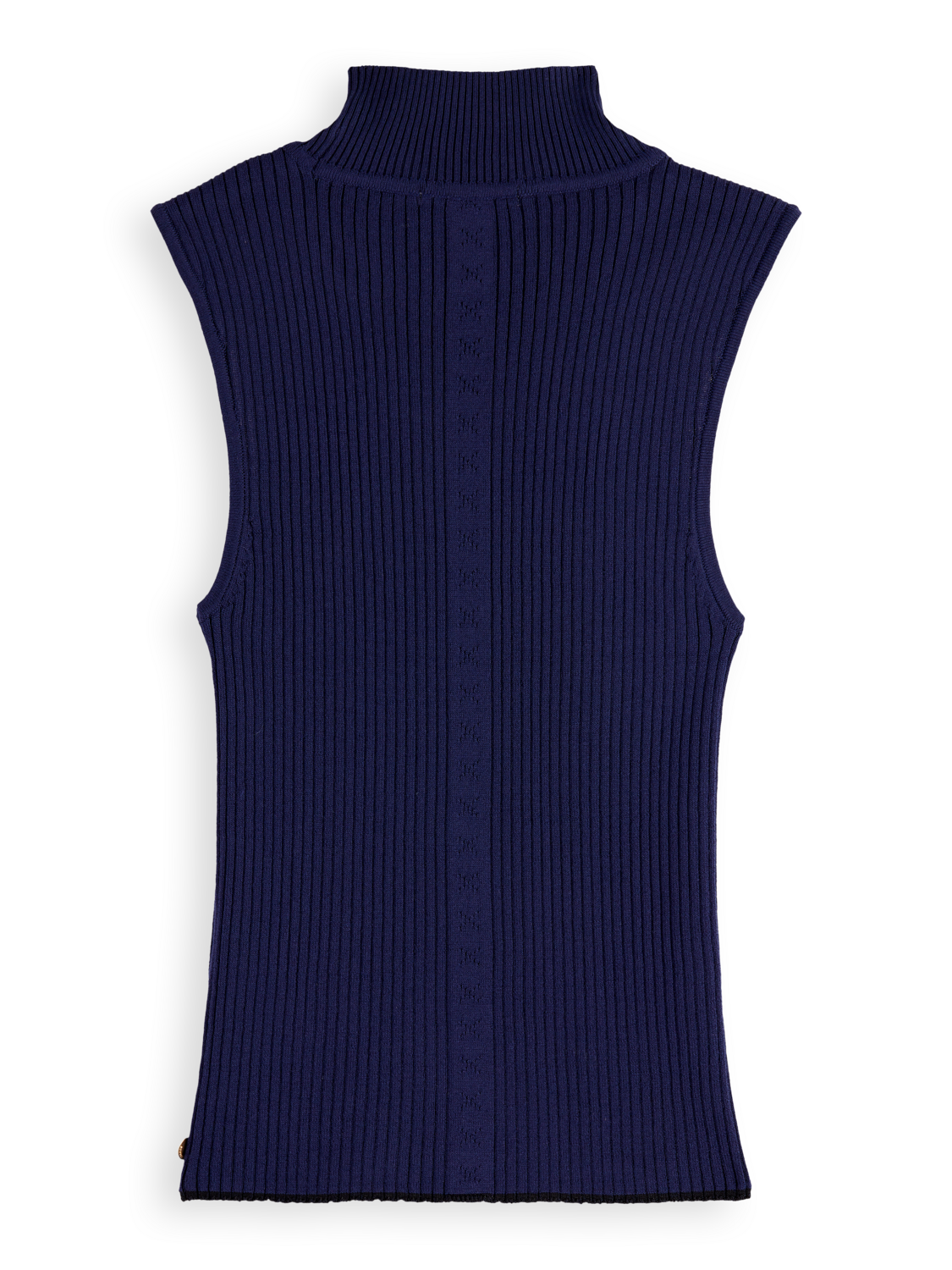 Ribbed Knit Turtleneck Tank