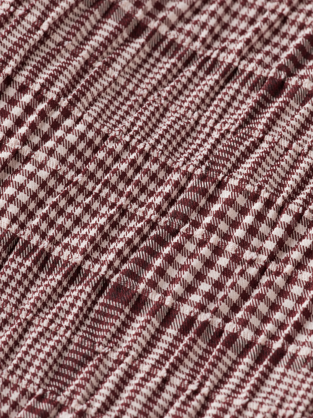 Rose High-Rise Wide-Leg Prince Of Wales Seersucker Pant