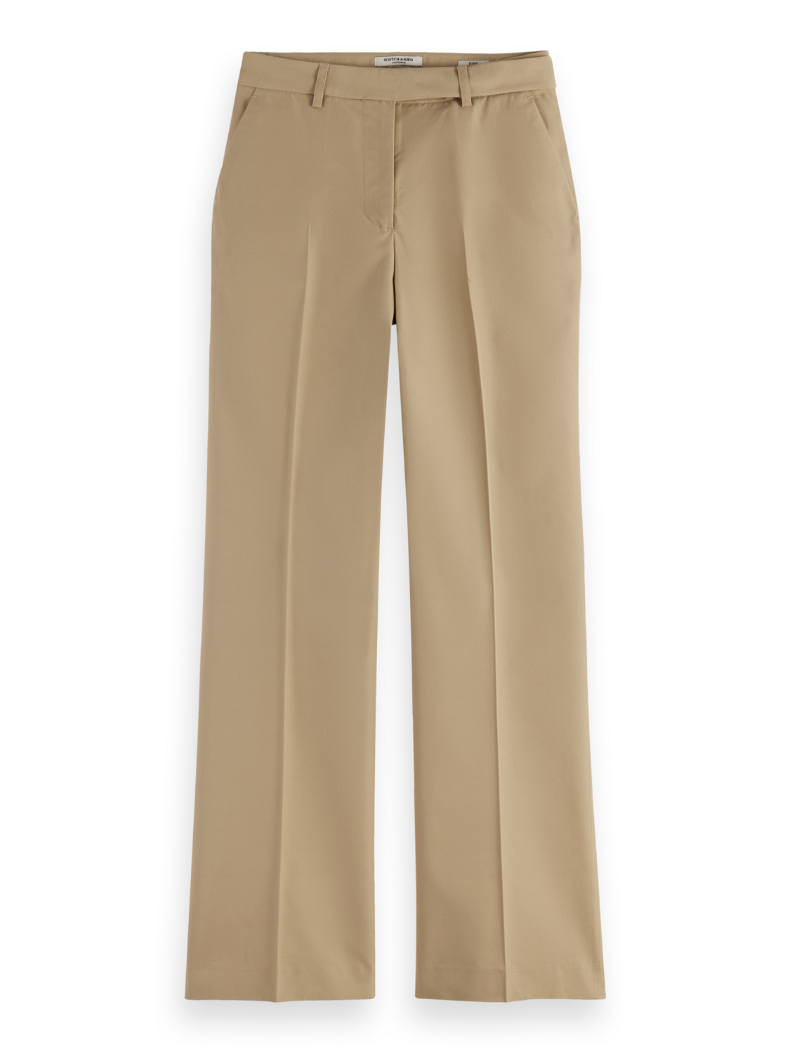 Edie Tailored Wide-Leg Fixed Belt Pant