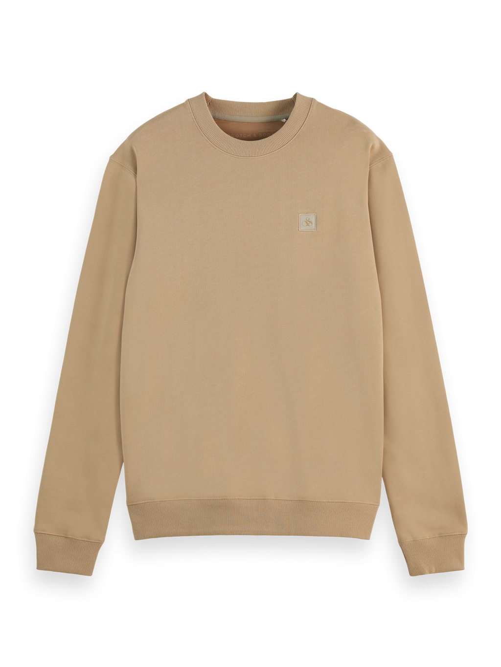 & Logo Badge Crewneck Sweatshirt – Scotch & Soda
