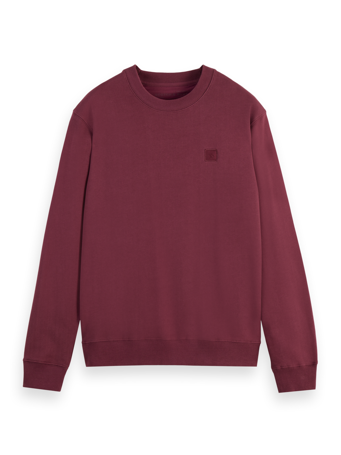 SCOTCH&SODA MEN'S SEASONAL CORE LOGO BADGE REGULAR-FIT HOODIE IN LIGHT Pastel Brown