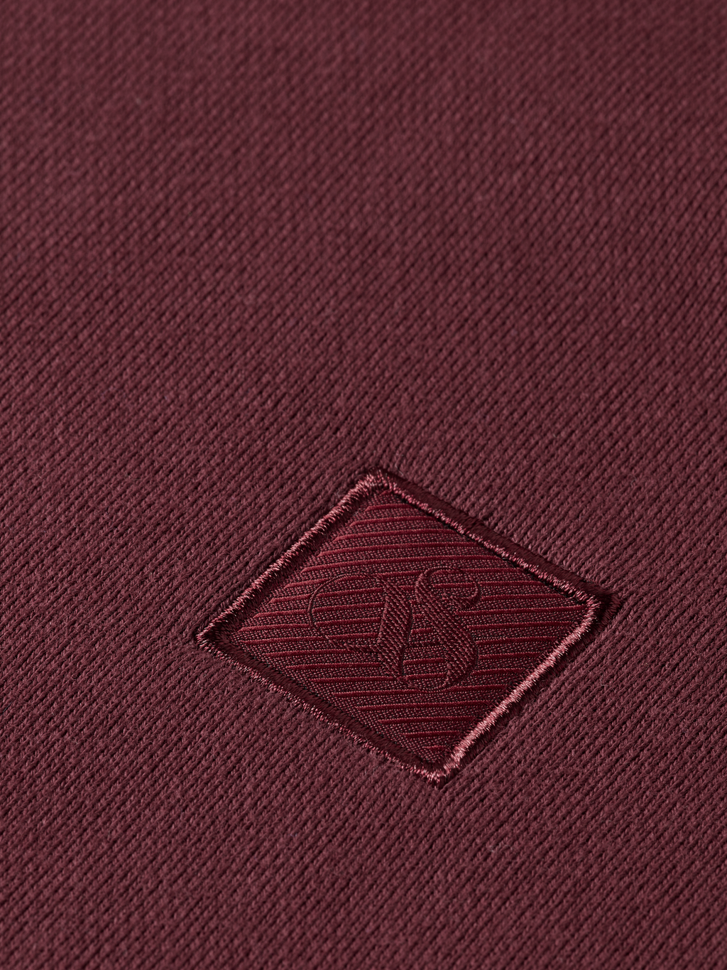 & Logo Badge Zip Up Hoodie