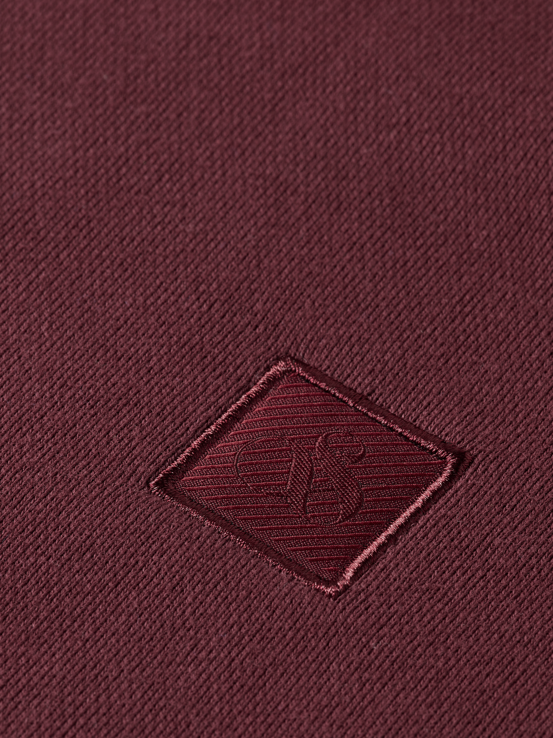 & Logo Badge Zip Up Hoodie