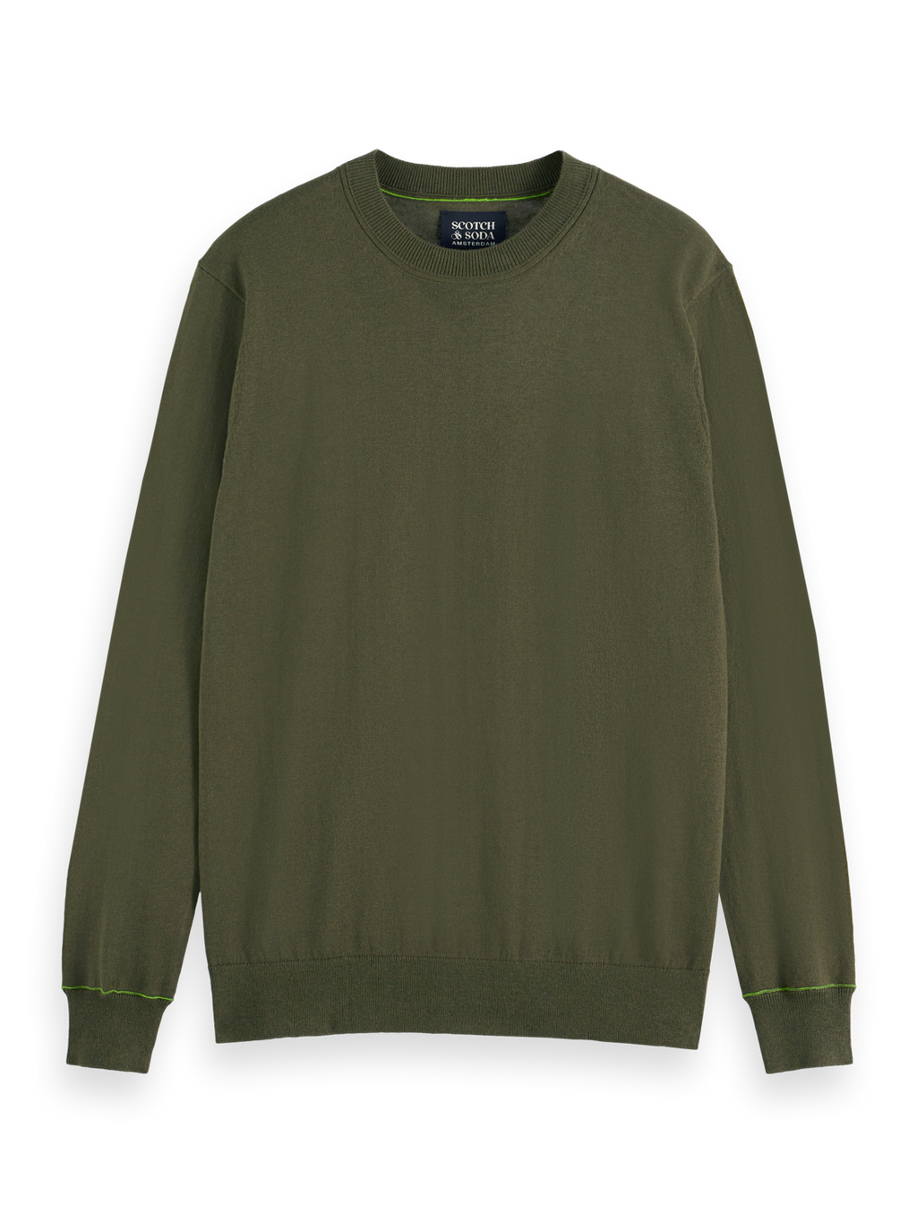 Linen-Blend Regular Fit Crewneck Pullover