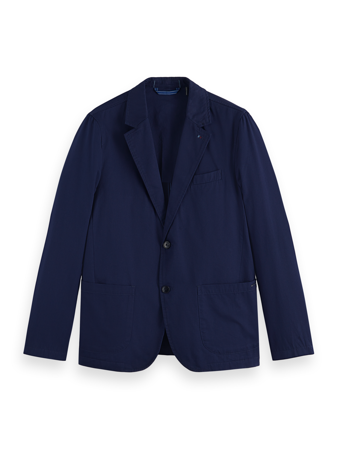 Relaxed Fit Unconstructed Cotton Twill Blazer