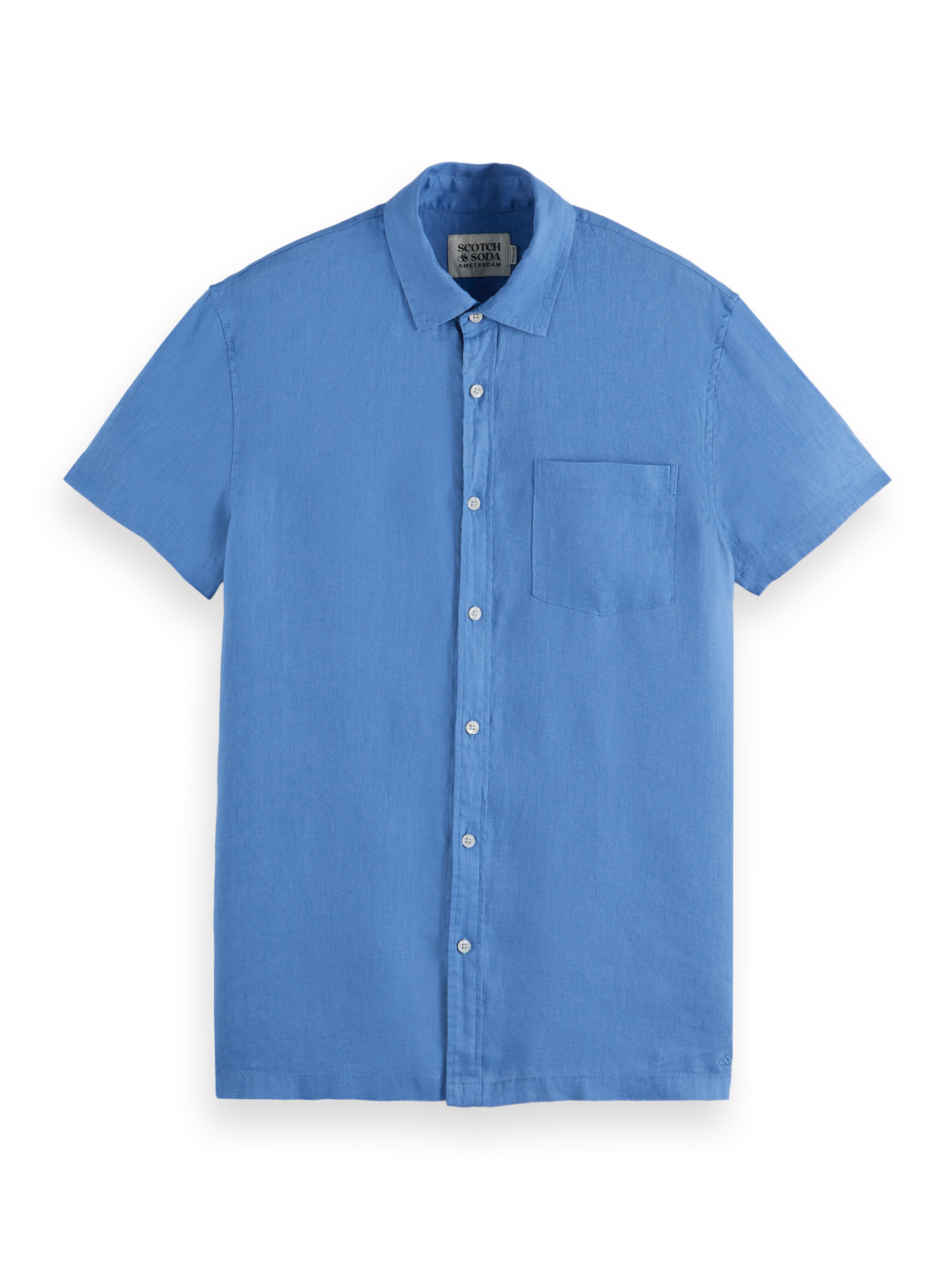 Regular Fit Short Sleeve Linen Shirt