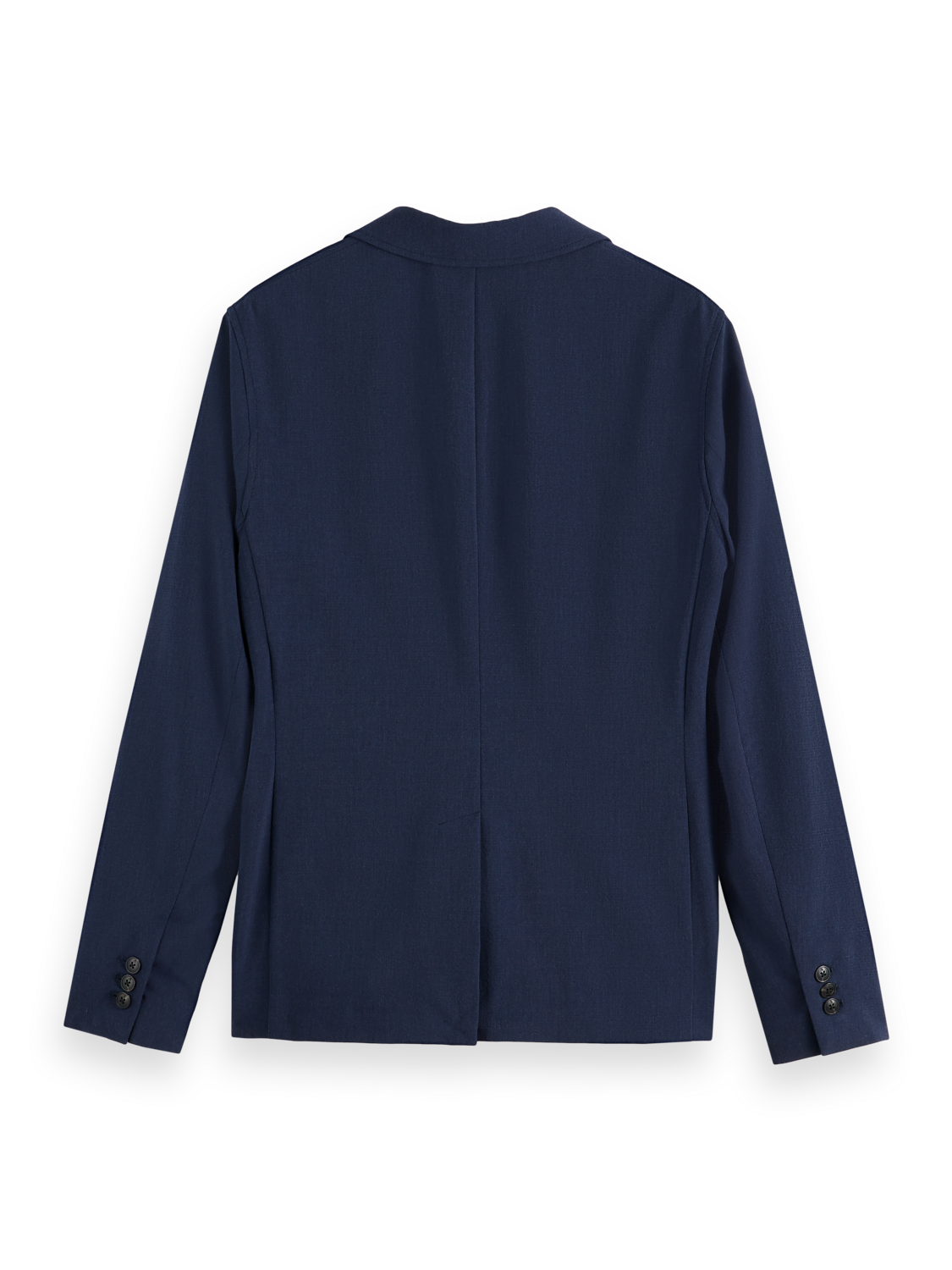 Single-Breasted Seersucker Check Relaxed Fit Blazer