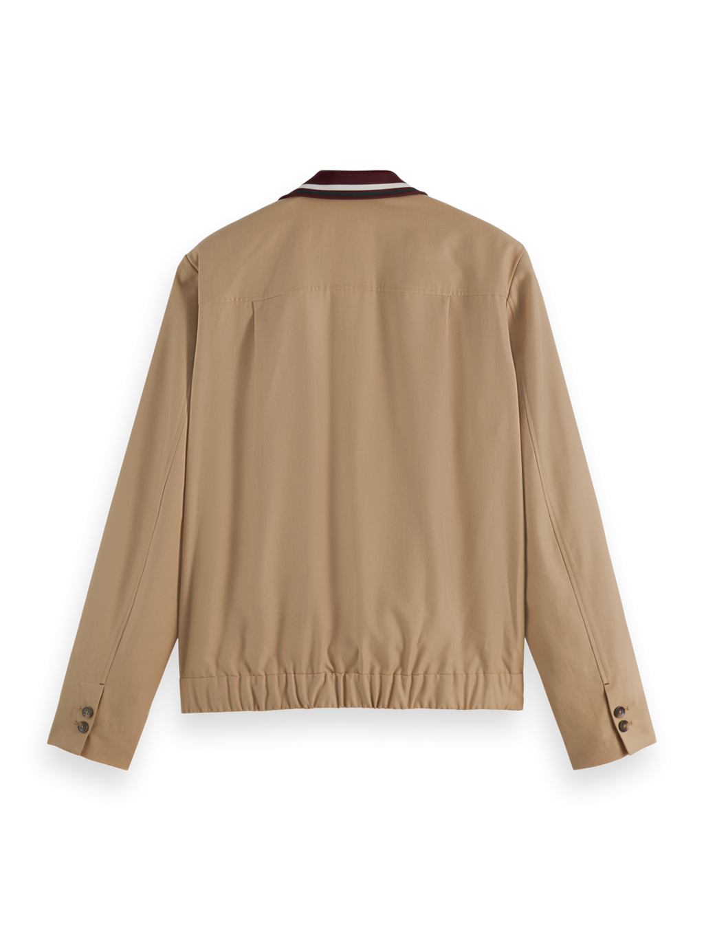 Contrast-Trimmed Tailored Shirt Jacket