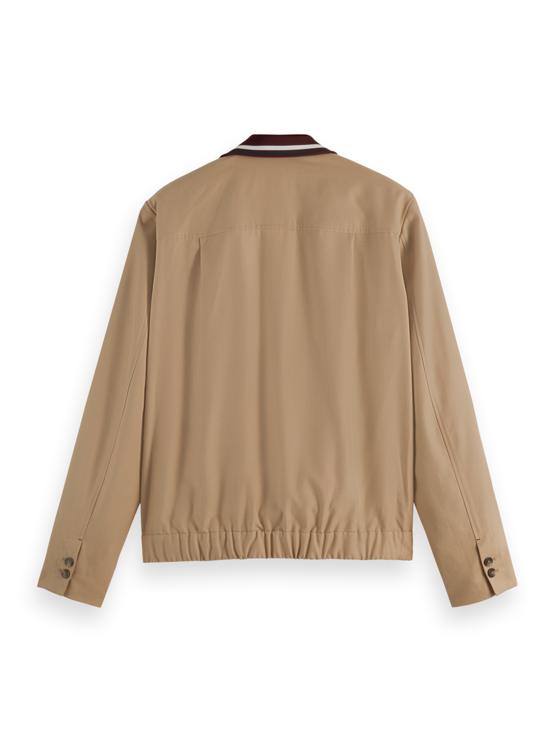 Contrast-Trimmed Tailored Shirt Jacket