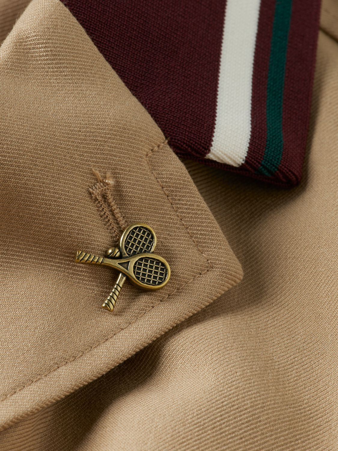 Contrast-Trimmed Tailored Shirt Jacket