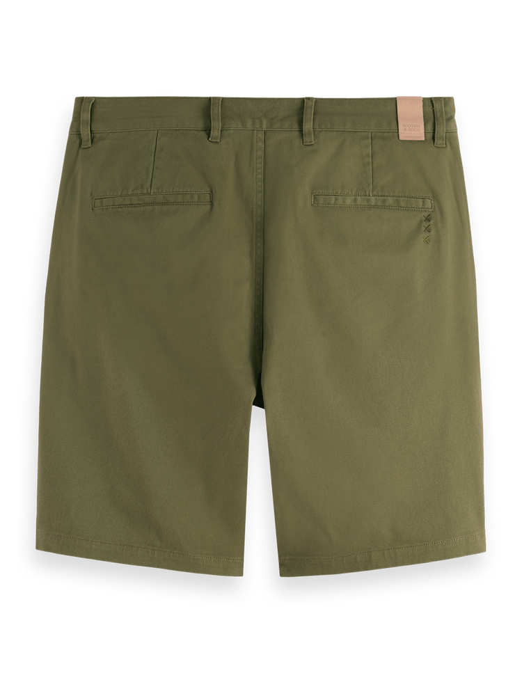 Stuart Washed Cotton-Blend Regular Fit Short