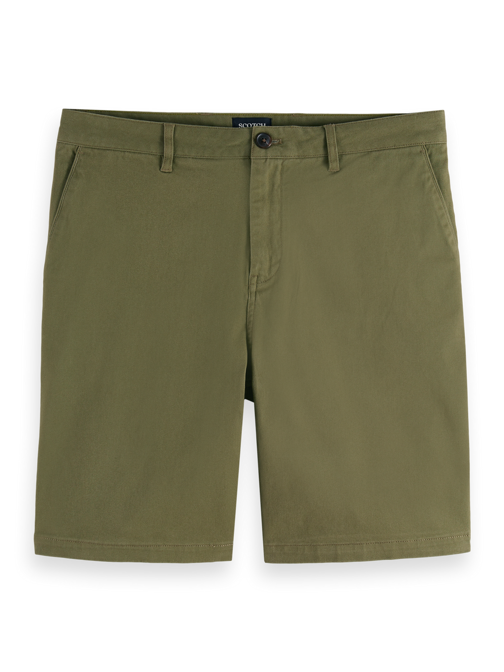 Stuart Washed Cotton-Blend Regular Fit Short