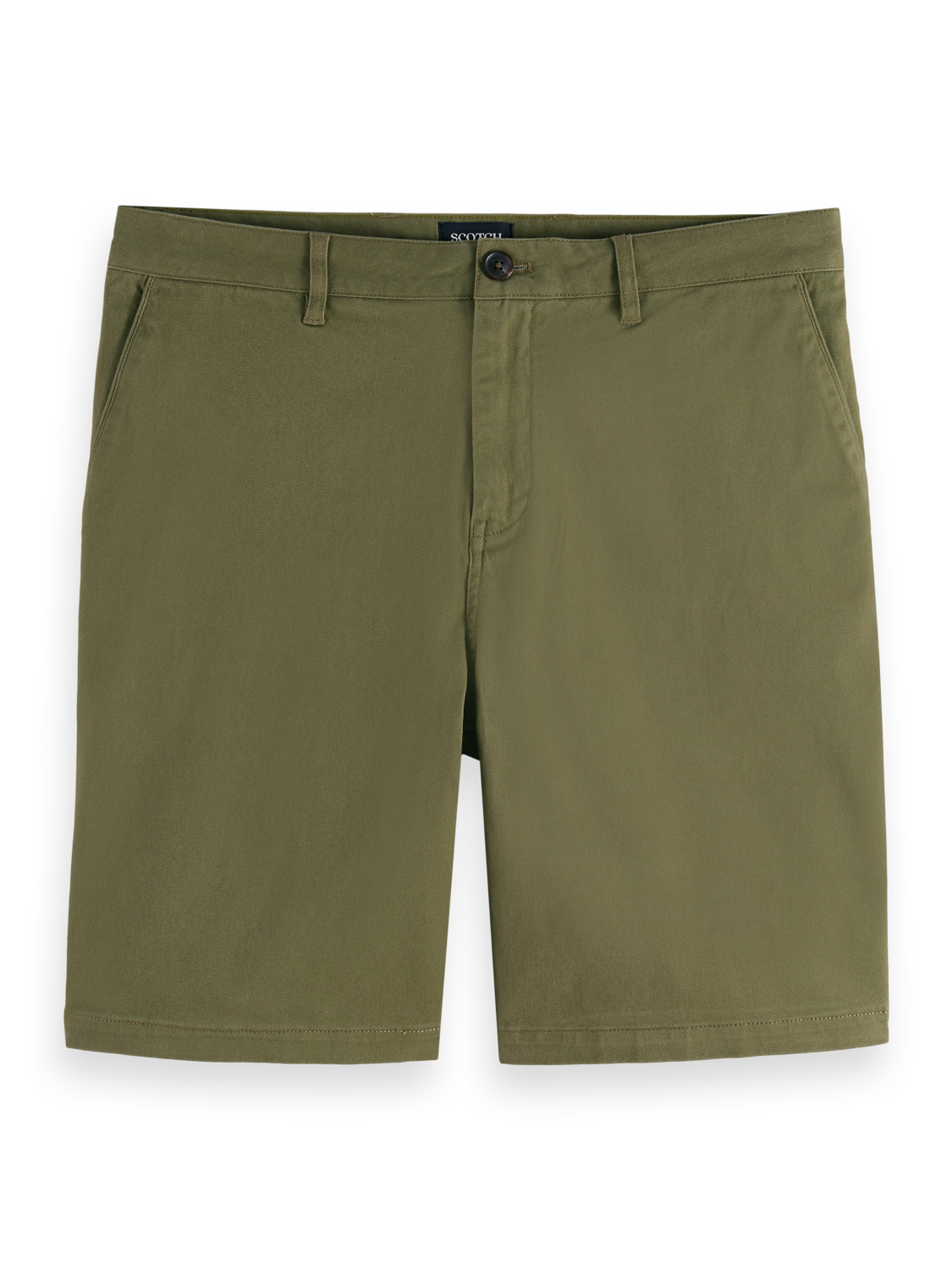 Stuart Washed Cotton-Blend Regular Fit Short