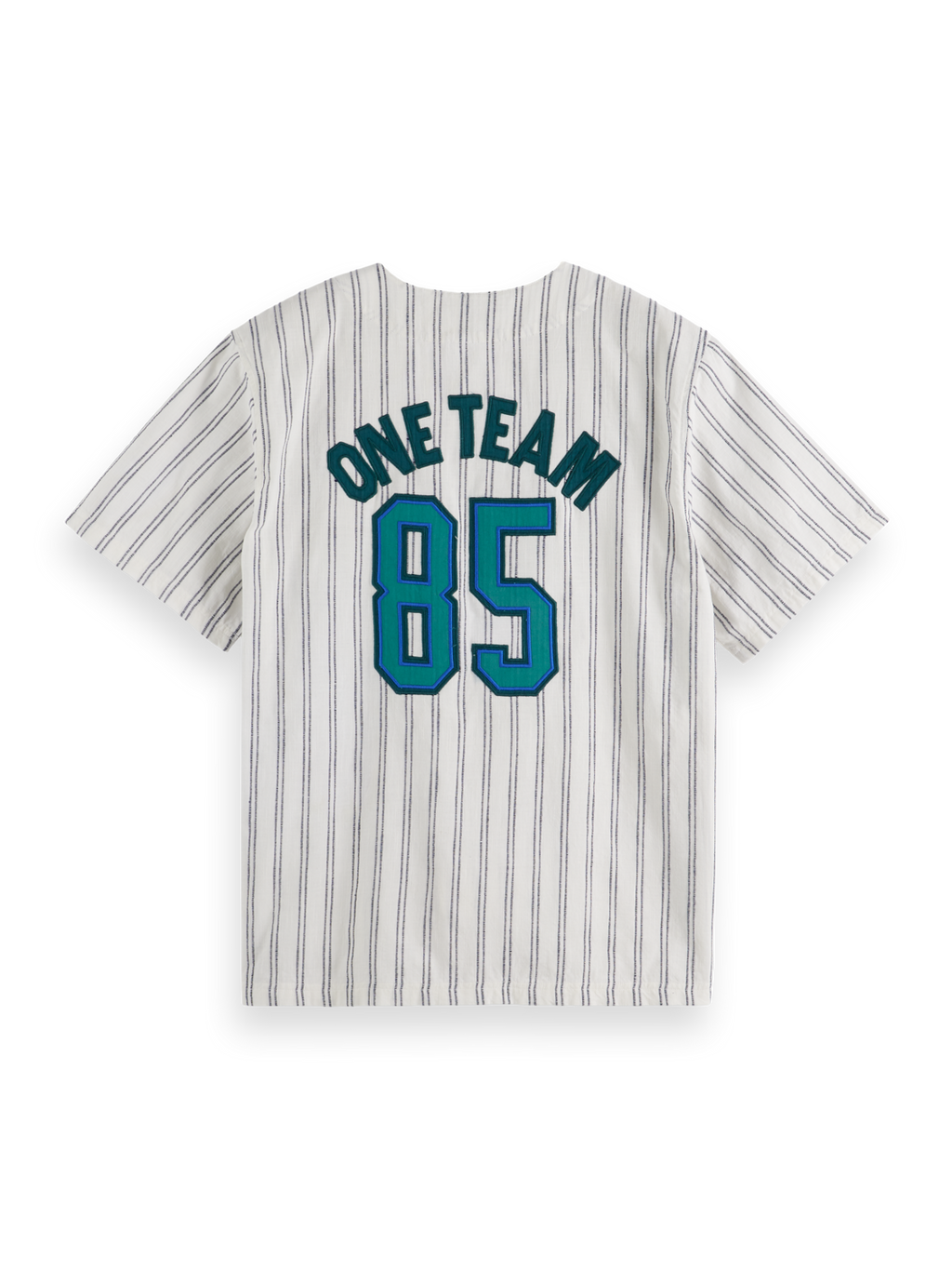 Relaxed-Fit Baseball Short Sleeve Shirt
