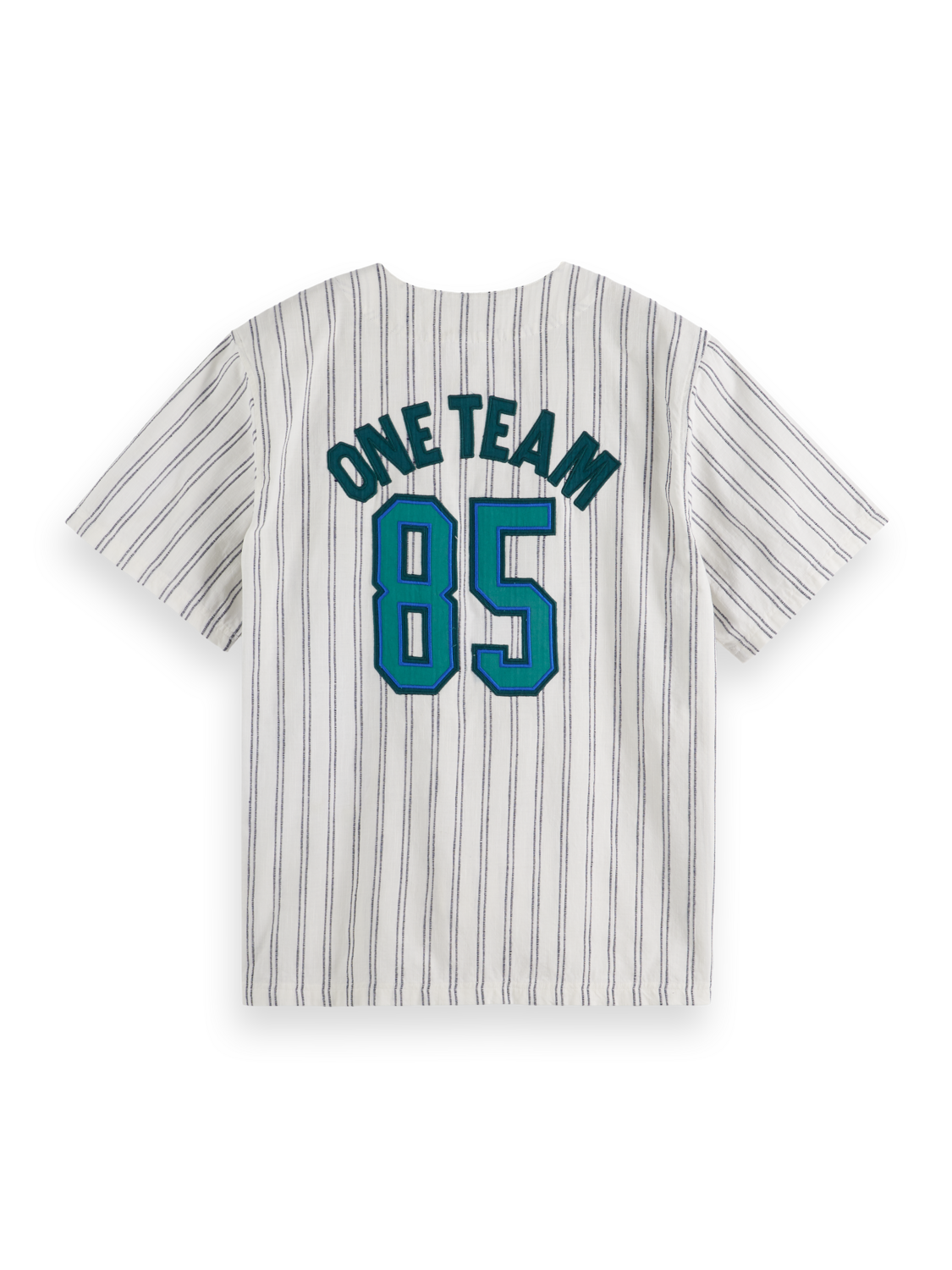 Relaxed-Fit Baseball Short Sleeve Shirt