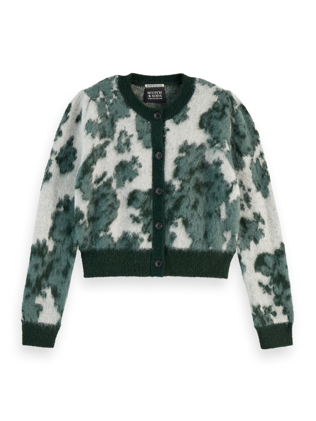 Floral Jacquard Cardigan