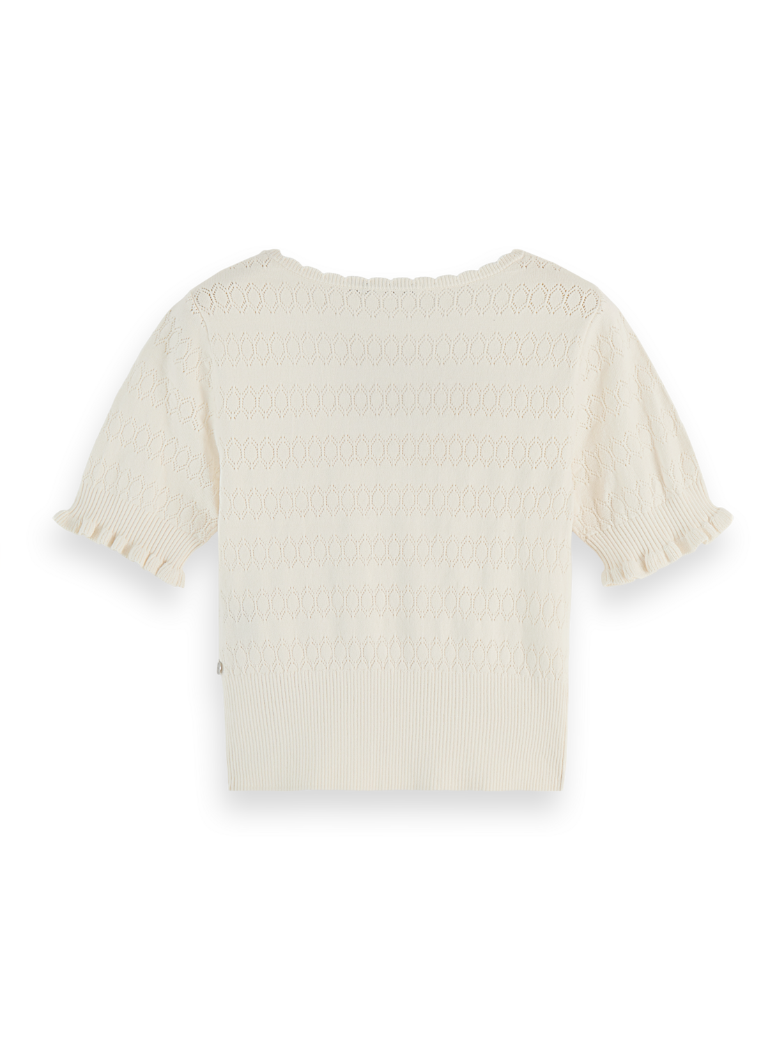 Pointelle Stitch Knit Top