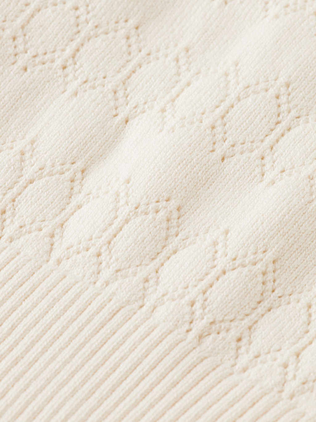 Pointelle Stitch Knit Top