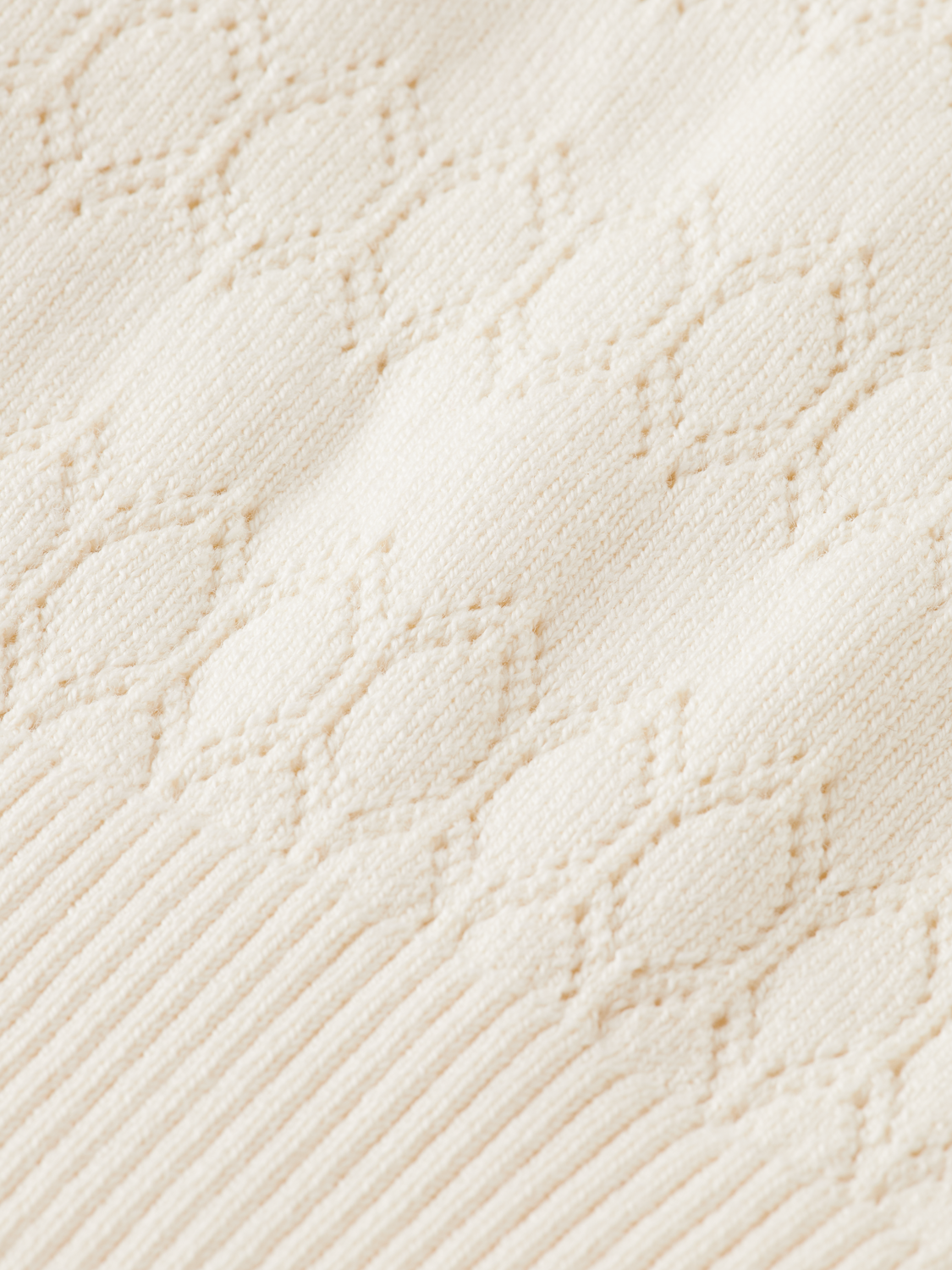 Pointelle Stitch Knit Top