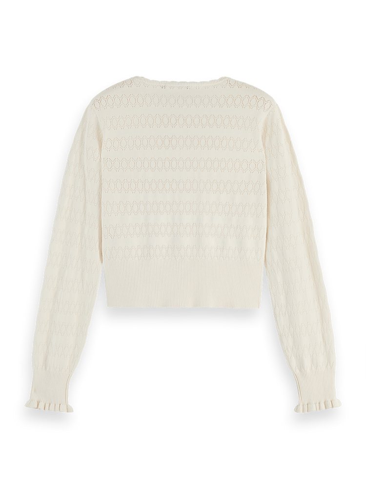 Pointelle Stitch Cardigan