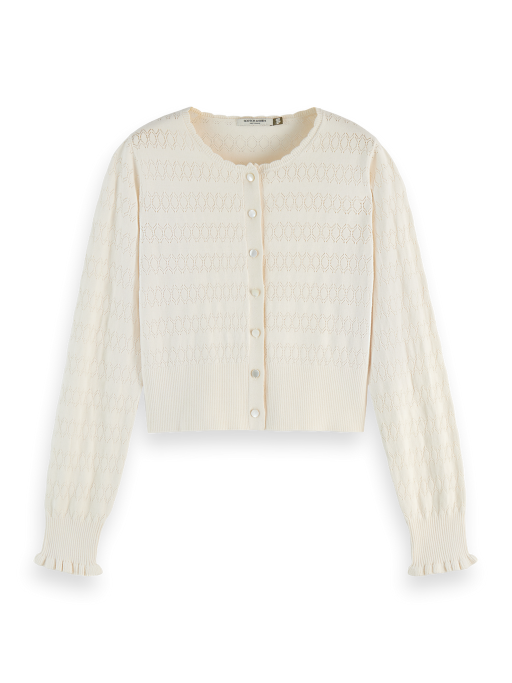 Pointelle Stitch Cardigan