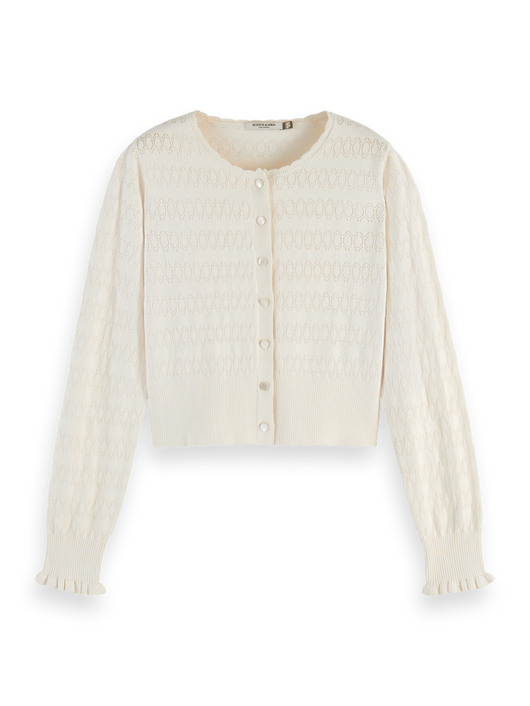 Pointelle Stitch Cardigan