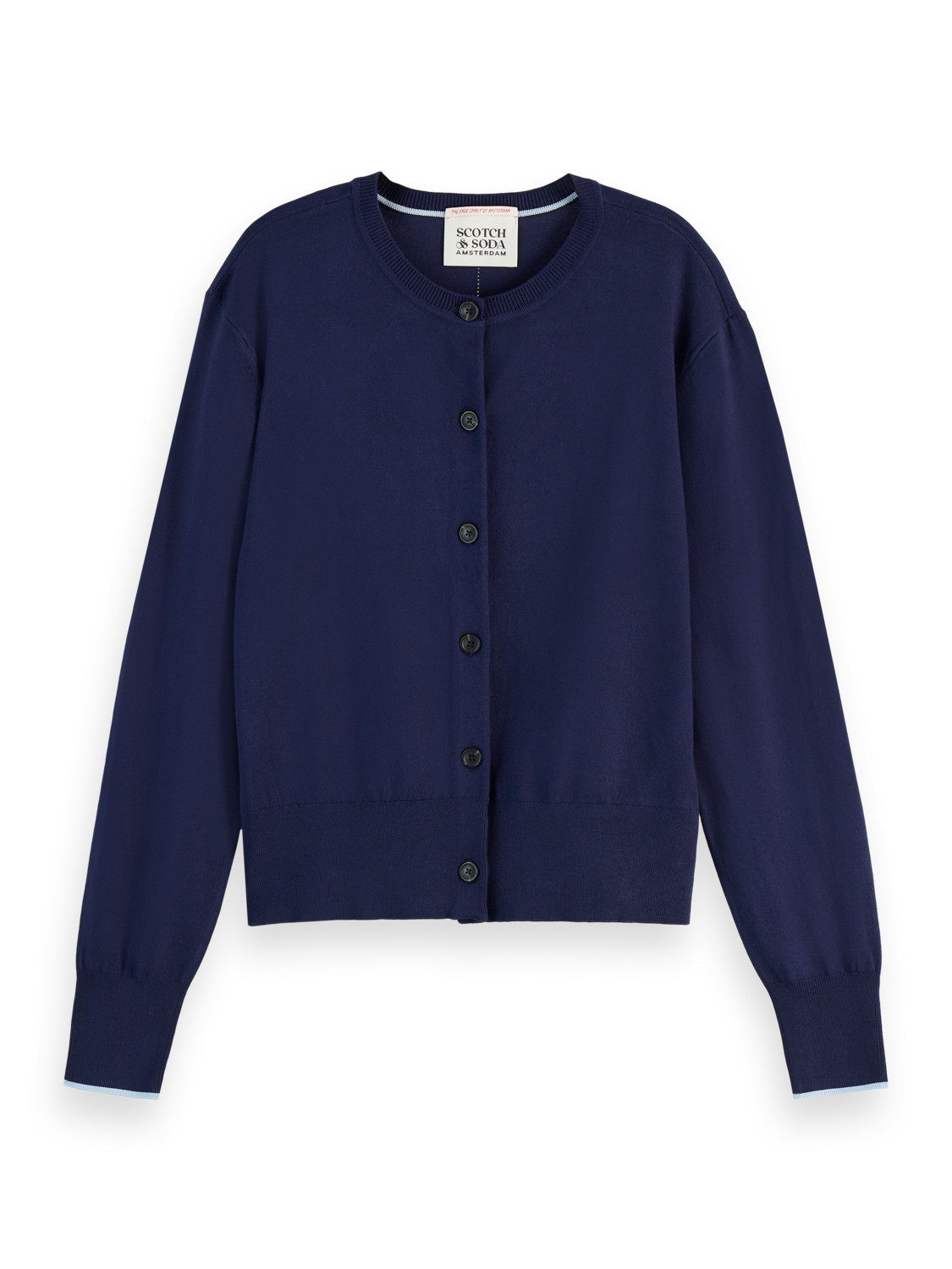 Crew Neck Relaxed Cardigan