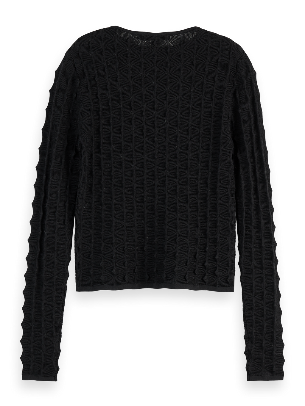Textured Fitted Pullover