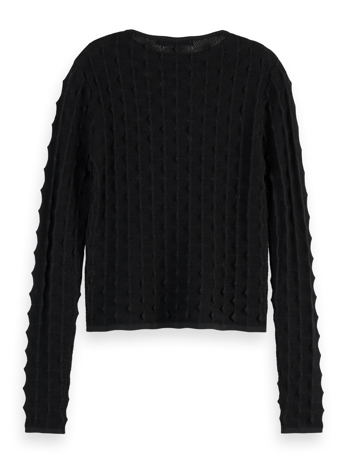 Textured Fitted Pullover