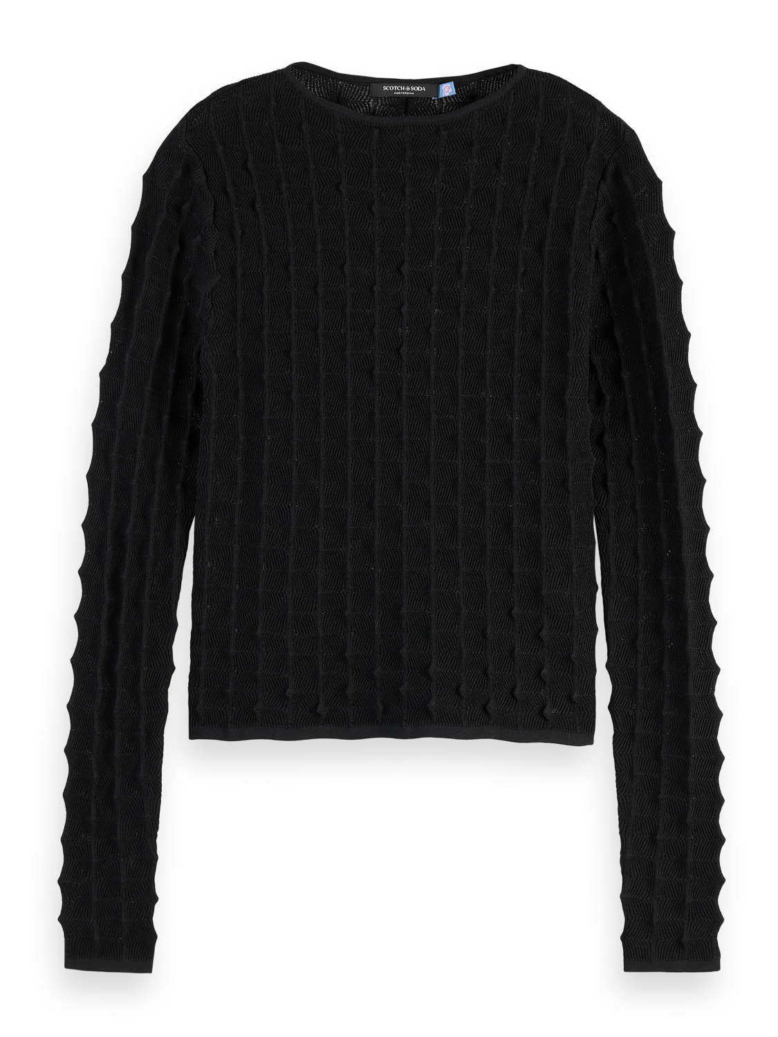 Textured Fitted Pullover