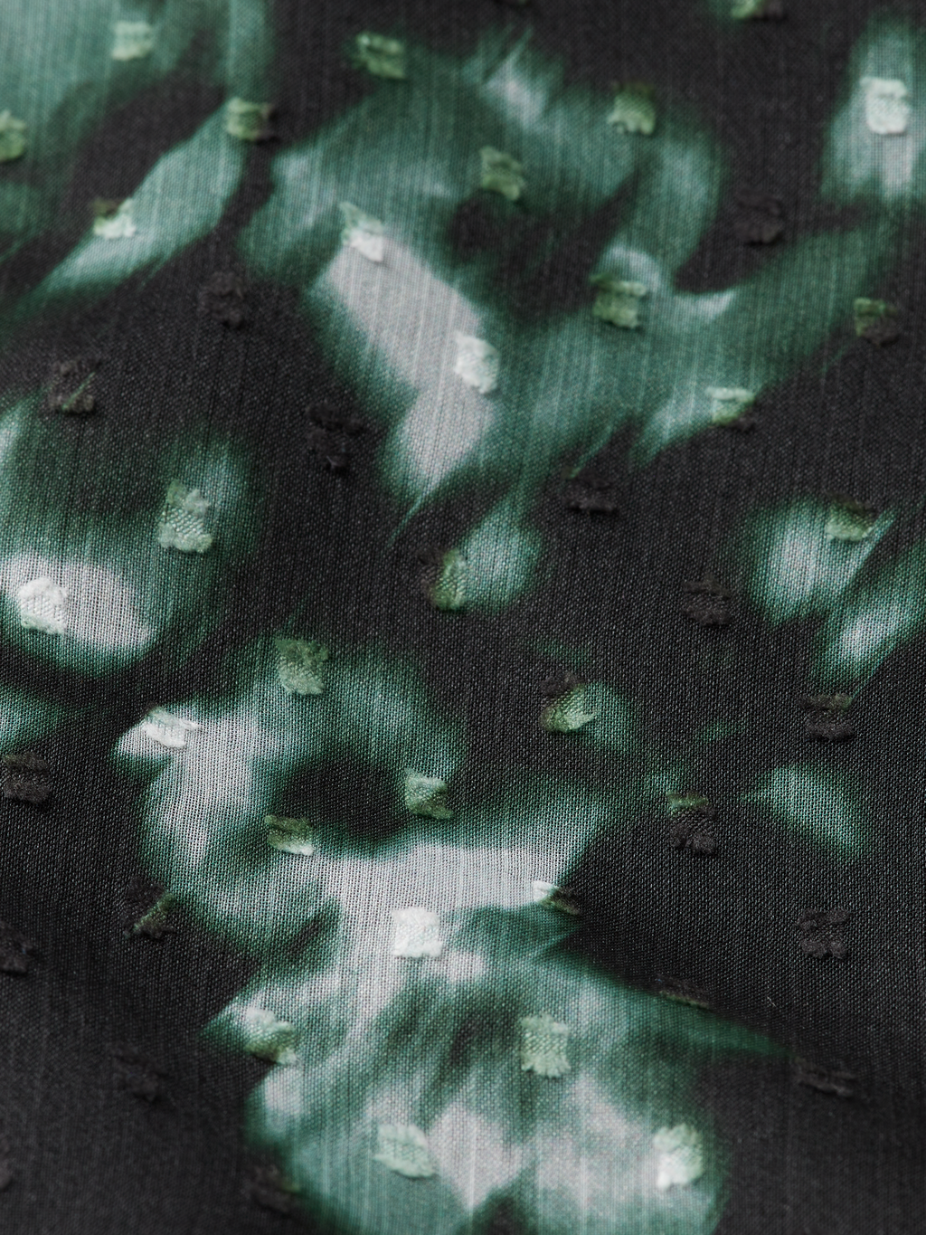 Floral Printed Fil Coupe Mini Ruffle Dress