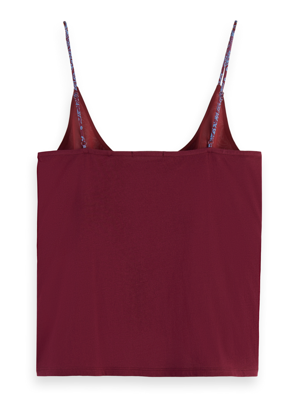 Paisley Jersey Woven Tank Top