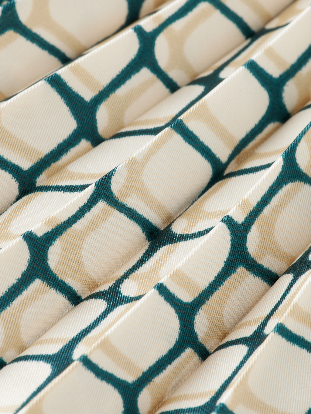 Printed Pleated Skirt