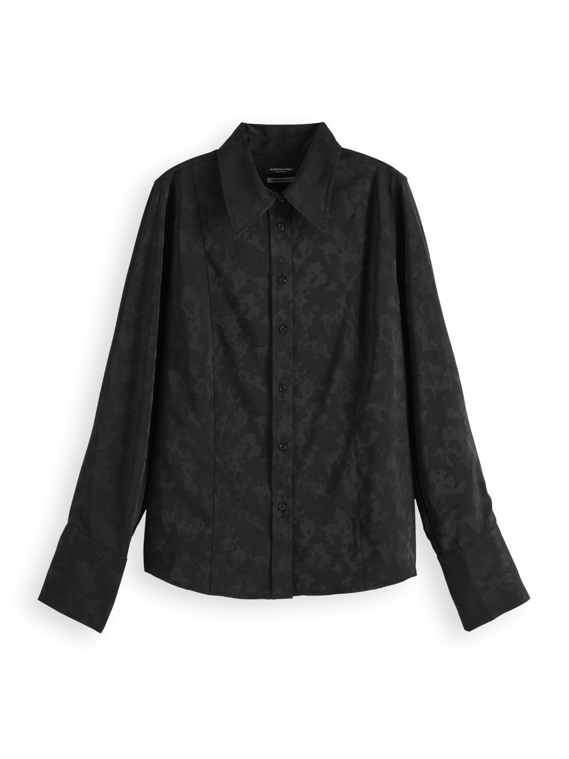 Satin Jacquard Shirt