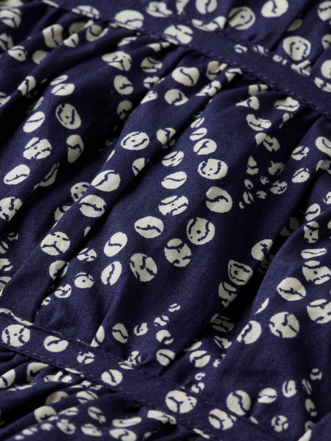 Geometric Gathered Cotton Top