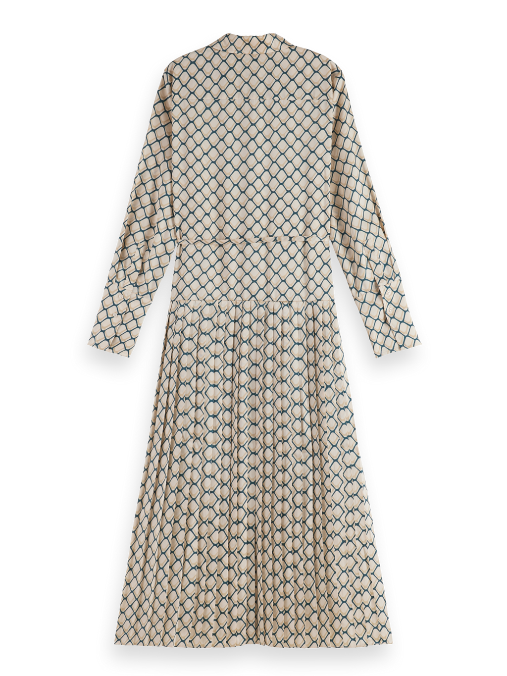 Pleated Printed Maxi Dress