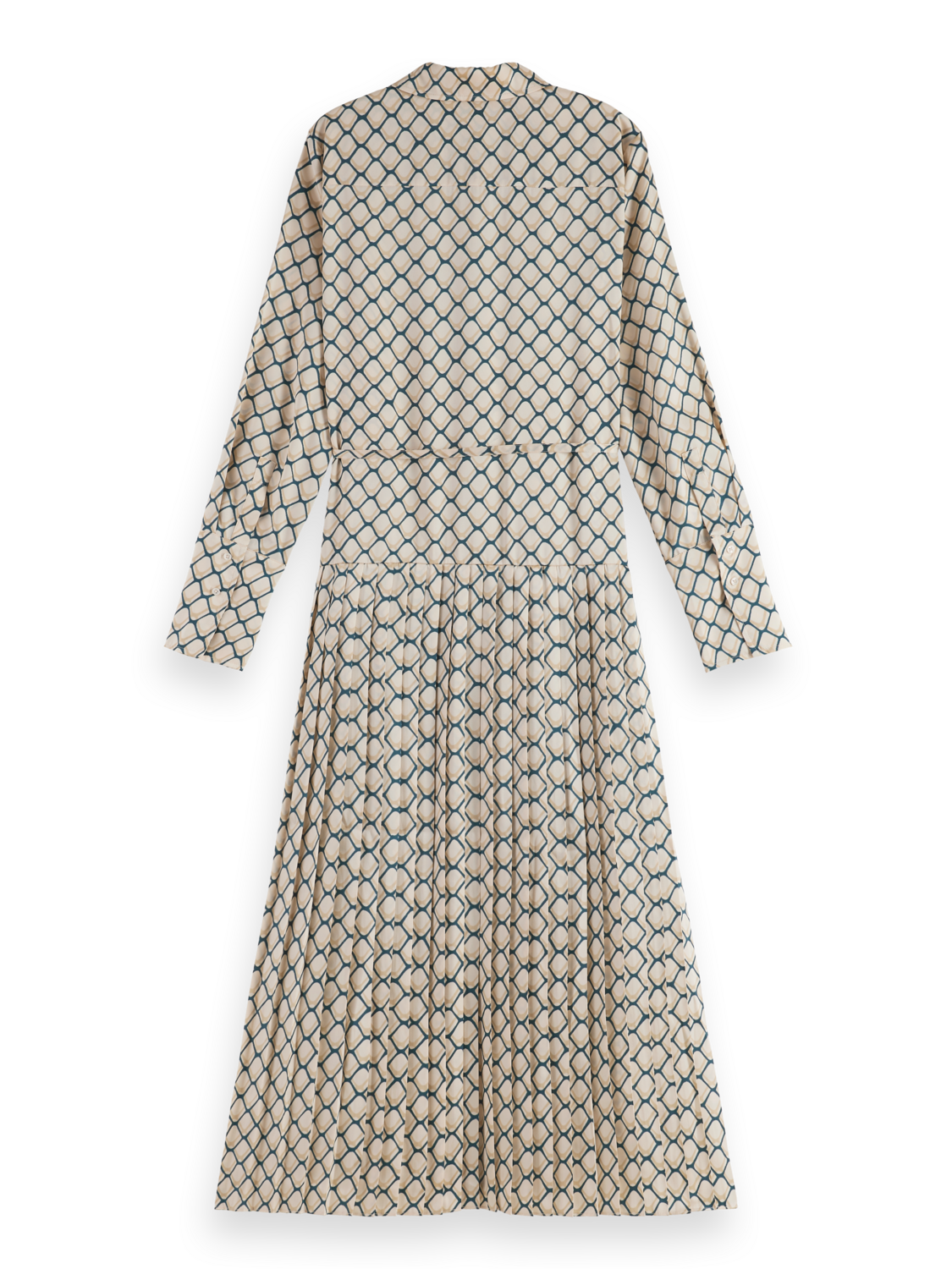 Pleated Printed Maxi Dress