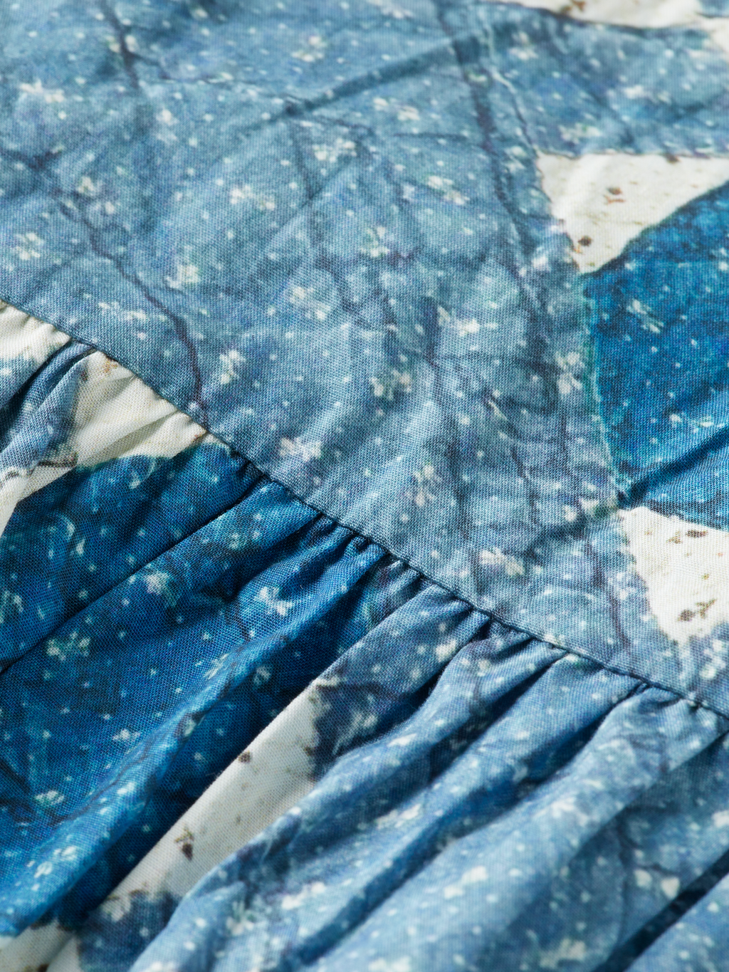 Quilted Gathered Mini Dress