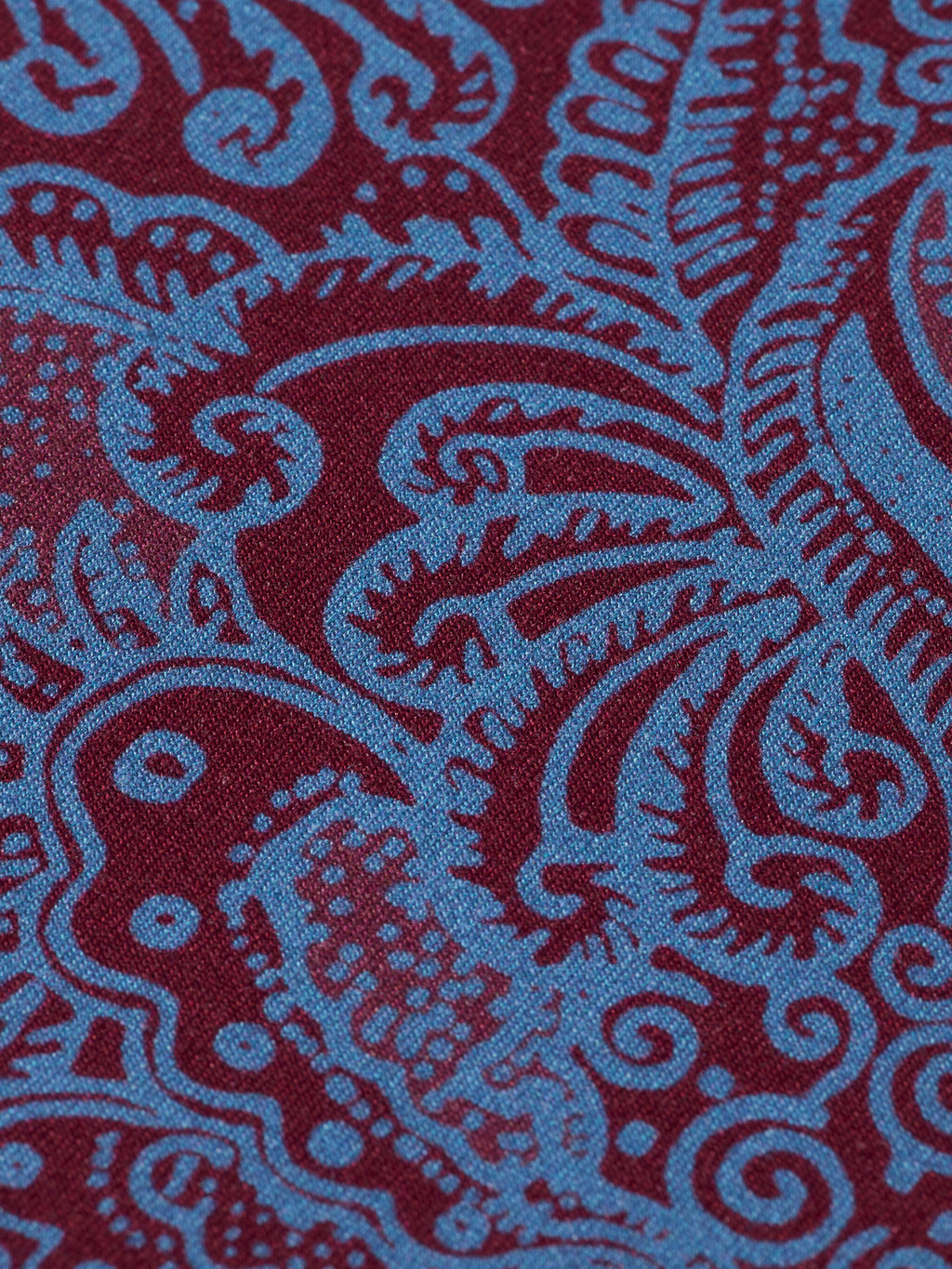 Paisley Printed Mock Neck Long Sleeve Shirt