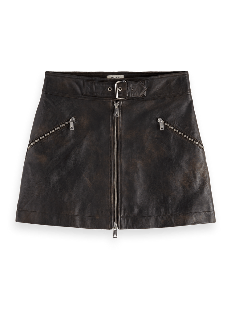 Leather Mini Skirt