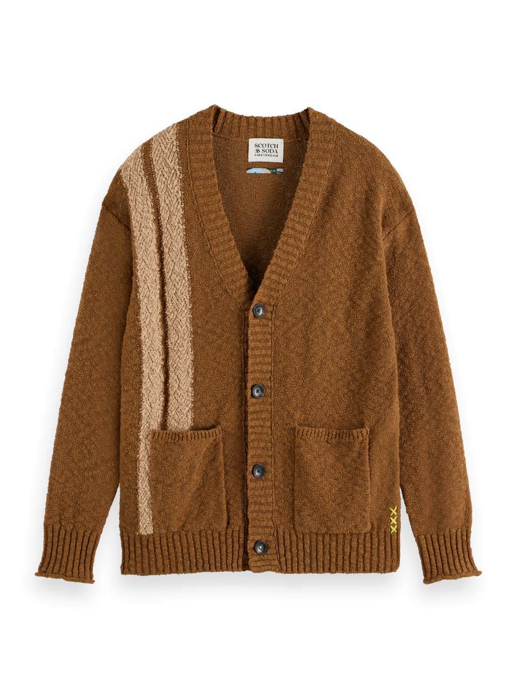 Textured Drop Shoulder Cardigan