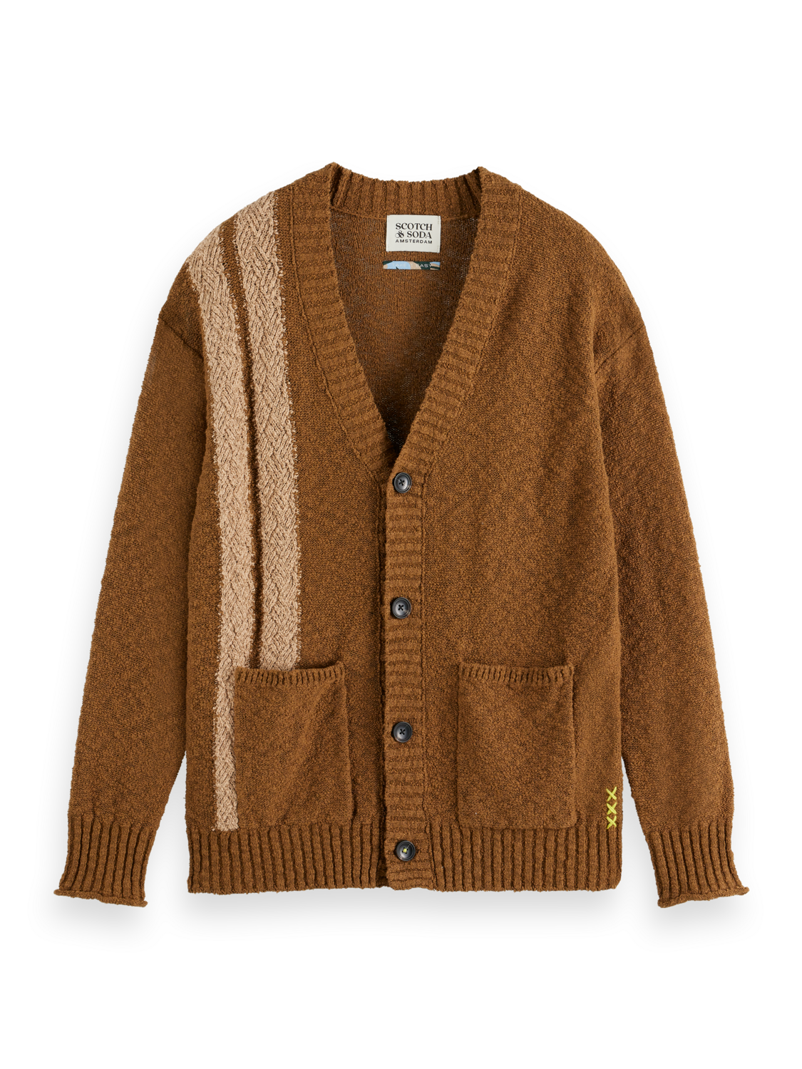 Textured Drop Shoulder Cardigan