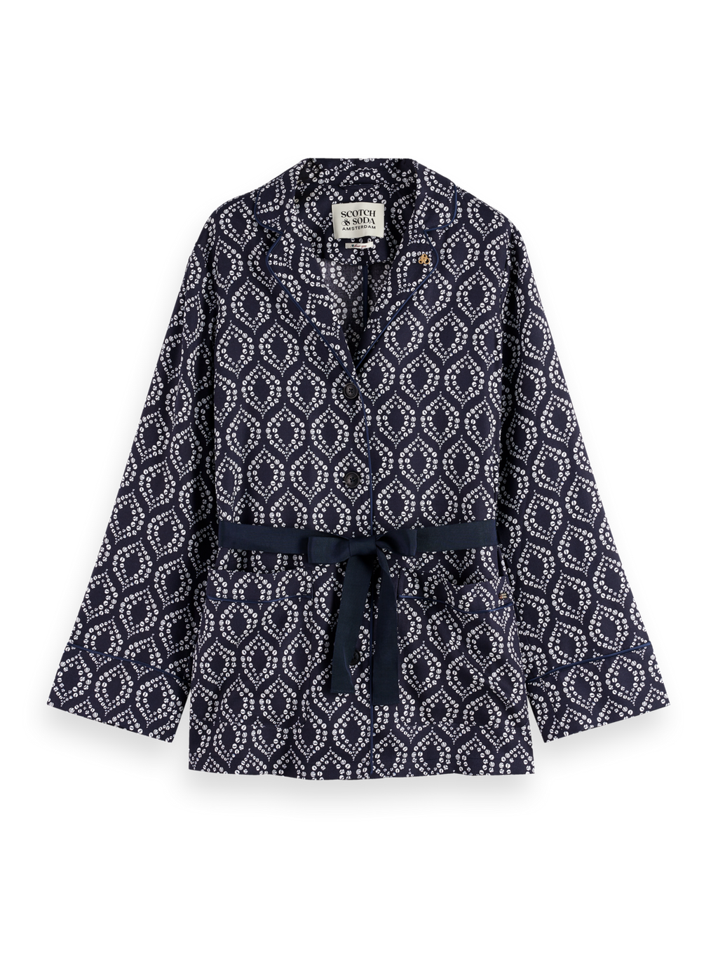 Geometric Printed Pyjama Blazer